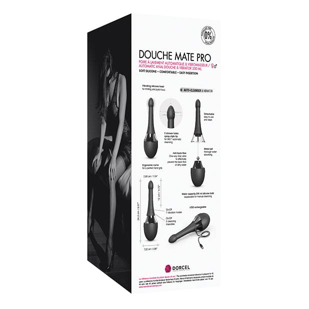 Dorcel - Vibrating Anal Douche Mate Pro (Black/Silver) DC1027 CherryAffairs