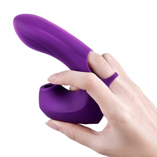 Erocome - Pictor Vibrating Sucking Finger Massager (Purple)    Clit Massager (Vibration) Rechargeable