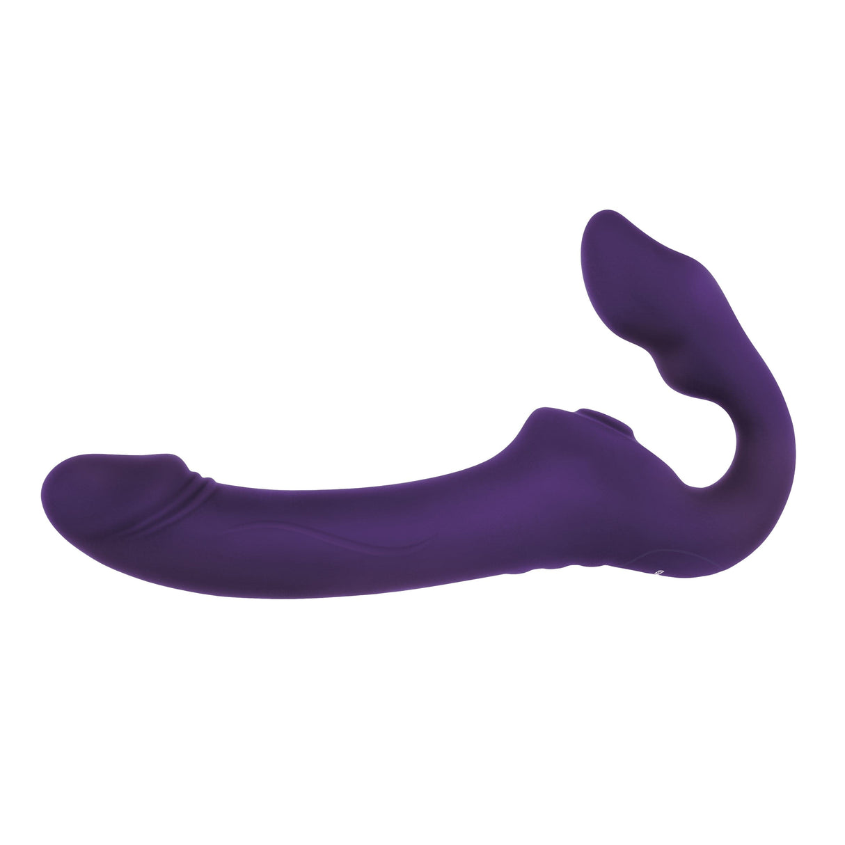 Evolved - 2 Become 1 Remote Tongue Licking Clitoral Air Stimulator Dildo (Purple) EV1091 CherryAffairs