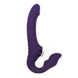 Evolved - 2 Become 1 Remote Tongue Licking Clitoral Air Stimulator Dildo (Purple) EV1091 CherryAffairs