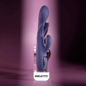 Evolved - Bow Down Rechargeable Rabbit Vibrator (Purple) EV1217 CherryAffairs