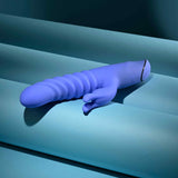 Evolved - Knock Knock Rechargeable Rabbit Vibrator (Blue) EV1219 CherryAffairs