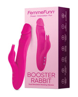 Femme Funn - Booster Rechargeable Rabbit Vibrator (Pink) FEF1004 CherryAffairs