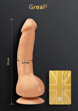 FT London - G Vibe G Real 2 Realistic Vibrating Dildo (Beige) FT1021 CherryAffairs