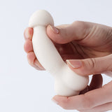 Fuji World - Spoony Cock n Balls Vibrating Dildo (White) OT1289 CherryAffairs