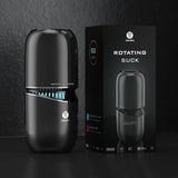 Galaku - Little Cannon Rotating Suck Vibrating App-Controlled Masturbator (Black) GLK1001 CherryAffairs