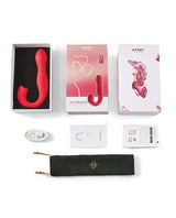 Honey Play Box - Joi Thrust 2 App-Controlled Thrusting Rabbit Vibrator (Red) OT1313 CherryAffairs