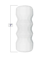 Icon Brands - GeoStroker Four 12.7 cm Ultra-Soft Textured Masturbator (White) IB1028 CherryAffairs