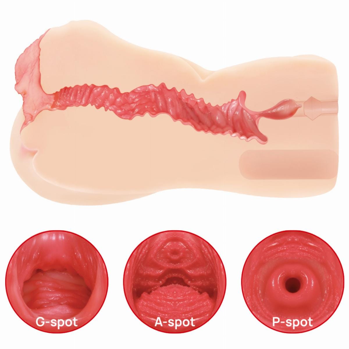 Kokos - Onahole Edition 004 Double Layer By Vanilla Masturbator (Beige) KK1069 CherryAffairs