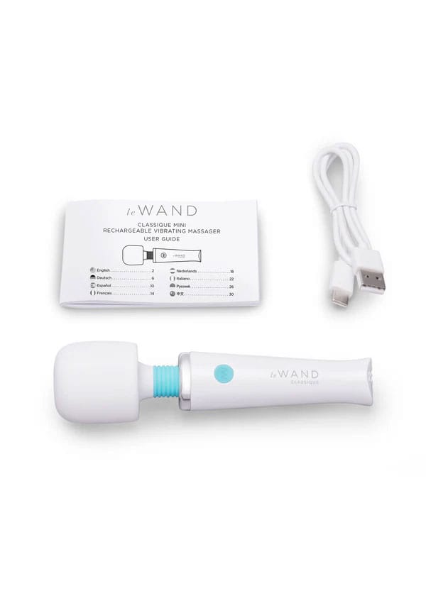 Le Wand - Classique Mini Wand Massager (White) LW1008 CherryAffairs