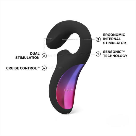 LELO - Enigma Cruise Dual Stimulation Sonic Clitoral Air Stimulator Massager CherryAffairs
