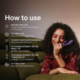 LELO - Ina Thrust App Controlled Thrusting Rabbit Vibrator CherryAffairs