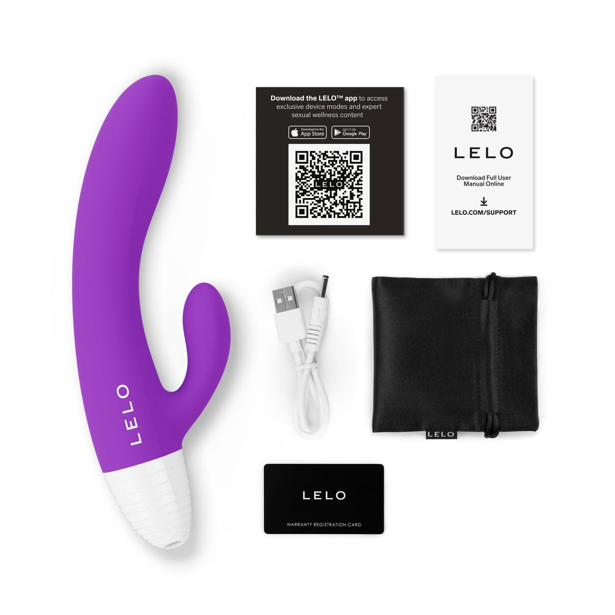 LELO - Originals KAYA App-Controlled Rabbit Vibrator (Purple) LL1275 CherryAffairs