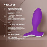 LELO - Originals SURFER App-Controlled Prostate Massager (Purple) LL1274 CherryAffairs