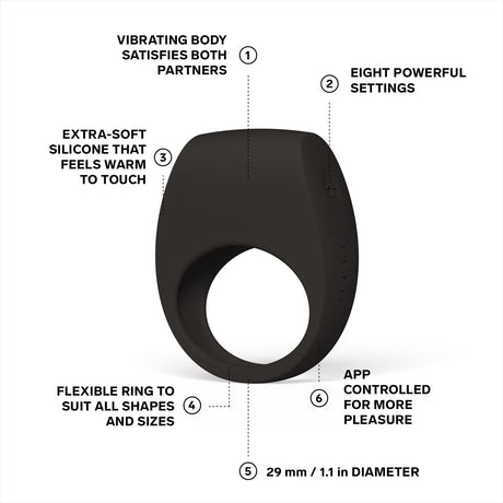 LELO - Tor 3 Vibrating Couple's Cock Ring CherryAffairs