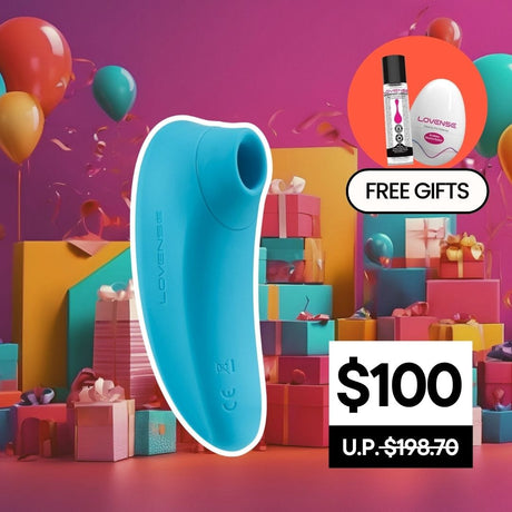 Lovense BFCM Bundle: Tenera App-Controlled Clitoral Air Stimulator Vibrator CherryAffairs