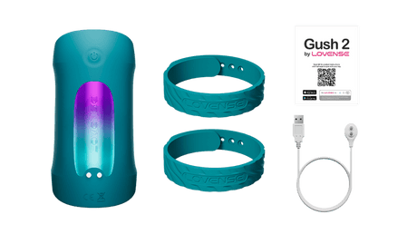 Lovense - Gush 2 App-Controlled Glans Massager Stroker (Green) LOS1060 CherryAffairs