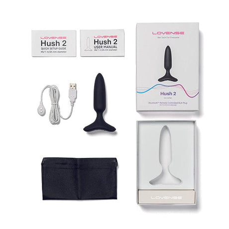 Lovense - Hush 2 App-Controlled Silicone Butt Plug CherryAffairs