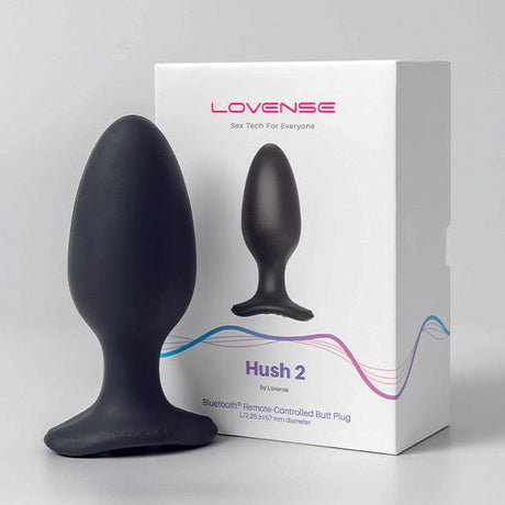 Lovense - Hush 2 App-Controlled Silicone Butt Plug CherryAffairs