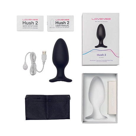 Lovense - Hush 2 App-Controlled Silicone Butt Plug CherryAffairs