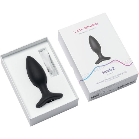 Lovense - Hush 2 App-Controlled Silicone Butt Plug CherryAffairs