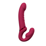 Lovense - Lapis App-Controlled Dual Ended Vibrating Strapless Strap On (Red) LOS1048 CherryAffairs