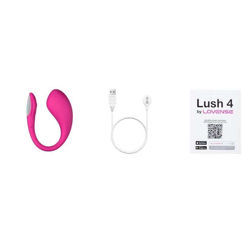 Lovense - Lush 4 App-Controlled Bullet Egg Vibrator (Pink) LOS1062 CherryAffairs