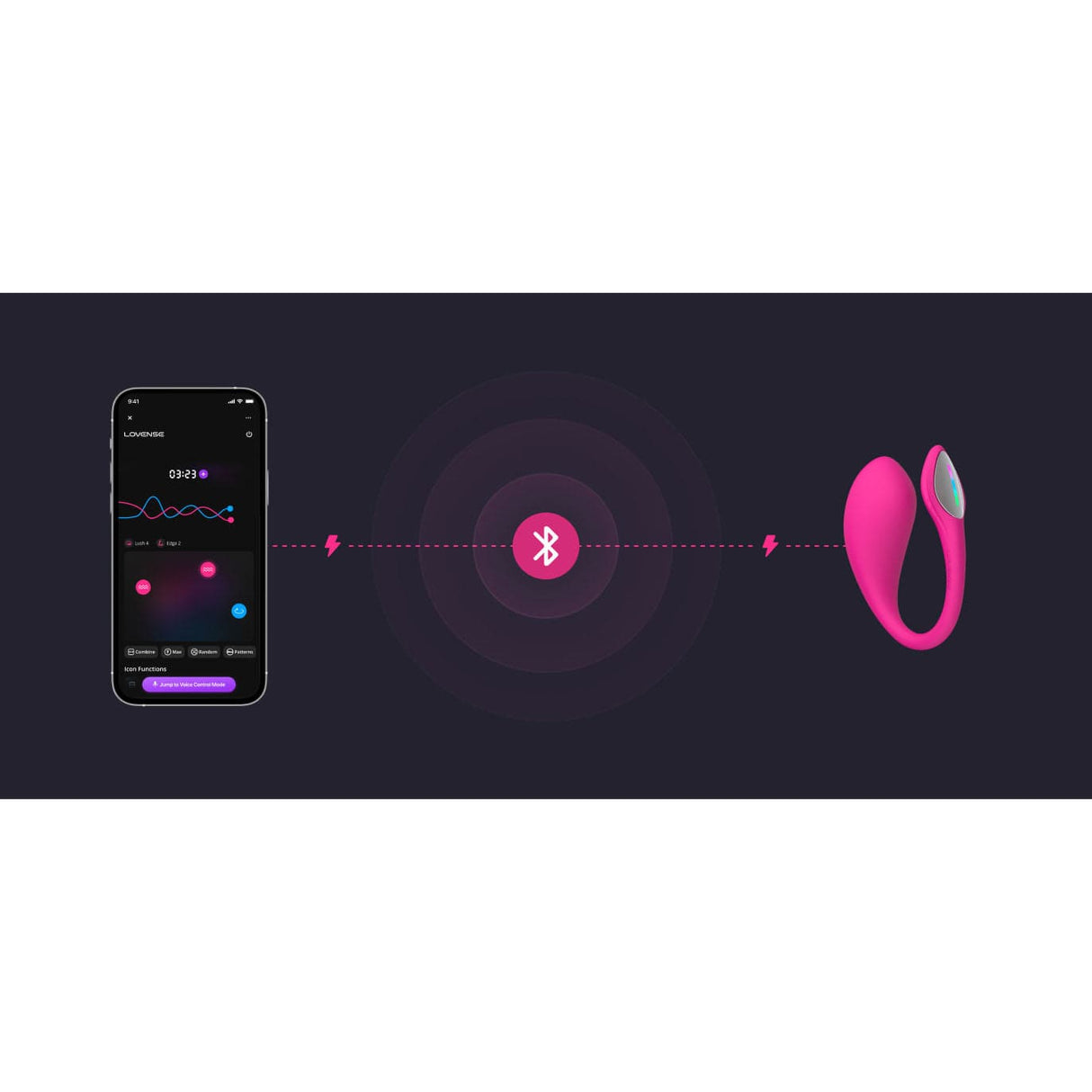 Lovense - Lush 4 App-Controlled Bullet Egg Vibrator (Pink) LOS1062 CherryAffairs