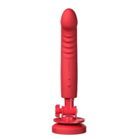 Lovense - Mission 2 App-Controlled Vibrating Suction Cup Dildo (Red) LOS1059 CherryAffairs