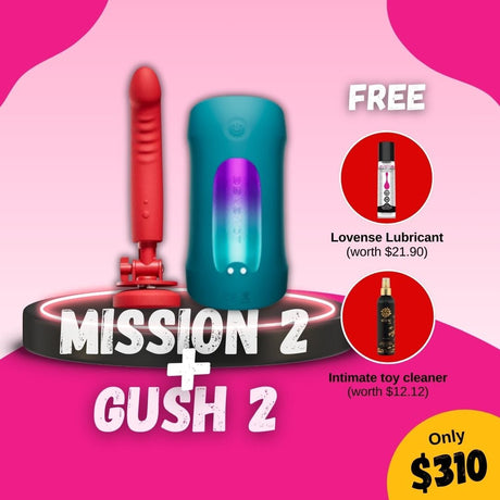 Lovense Sync Bundle: Mission 2 & Gush 2 CherryAffairs