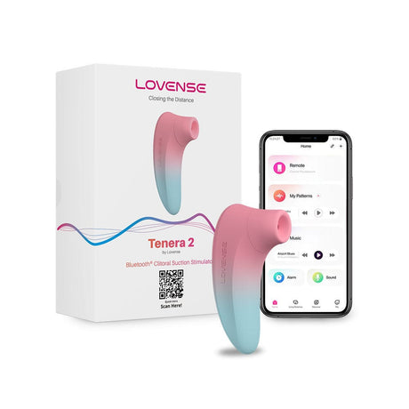 Lovense - Tenera 2 App-Controlled Clitoral Air Stimulator (Pink/Blue) LOS1055 CherryAffairs