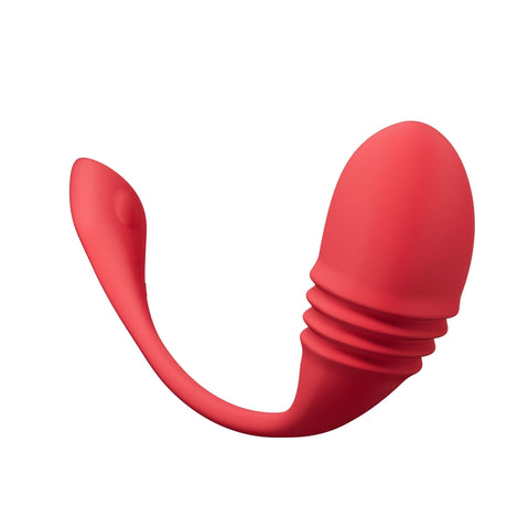 Lovense - Vulse App-Controlled Hands Free Thrusting Egg Vibrator (Red) LOS1047 CherryAffairs