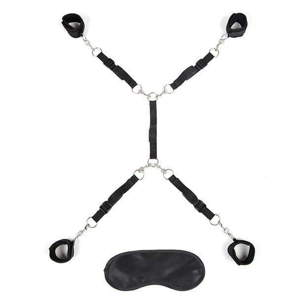 Lux Fetish - 7 Piece Bed Spreader Playful Restraint System LXF1005 CherryAffairs