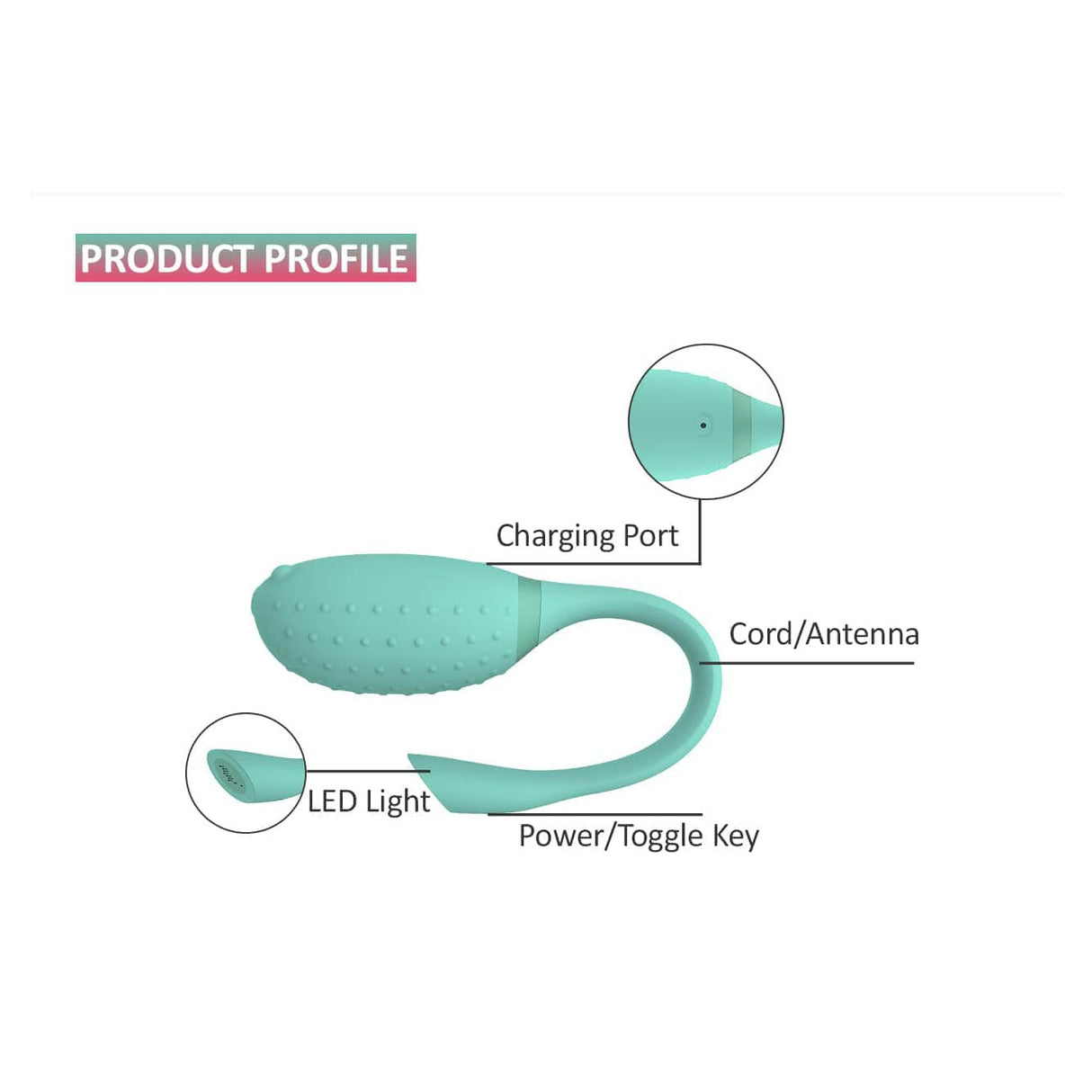 Magic Motion - Fugu App-Controlled Egg Vibrator    Wireless Remote Control Egg (Vibration) Rechargeable