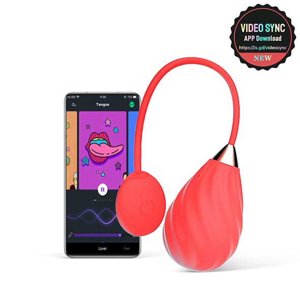 Magic Motion - Magic Sundae App Controlled Love Egg Vibrator (Red) MGM1025 CherryAffairs