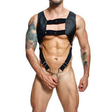 Male Basics - Dngeon Croptop Harness Cockring (Black) MAL1007 CherryAffairs