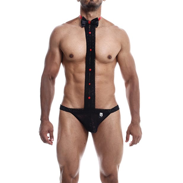 Male Basics - Tuxedo Lace Jockstrap Underwear CherryAffairs