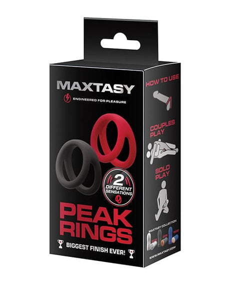 Maxtasy - Peak Cock Ring Set (Multi Colour) MX1002 CherryAffairs