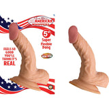 Nasstoys - Real Skin All American Whoppers Super Flexible Dong with Balls CherryAffairs