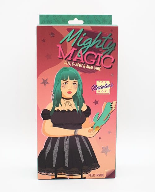 Natalie's Toy Box - Mighty Magic 3-in-1 Rabbit & Anal Beads Vibrator (Blue) NTB1001 CherryAffairs