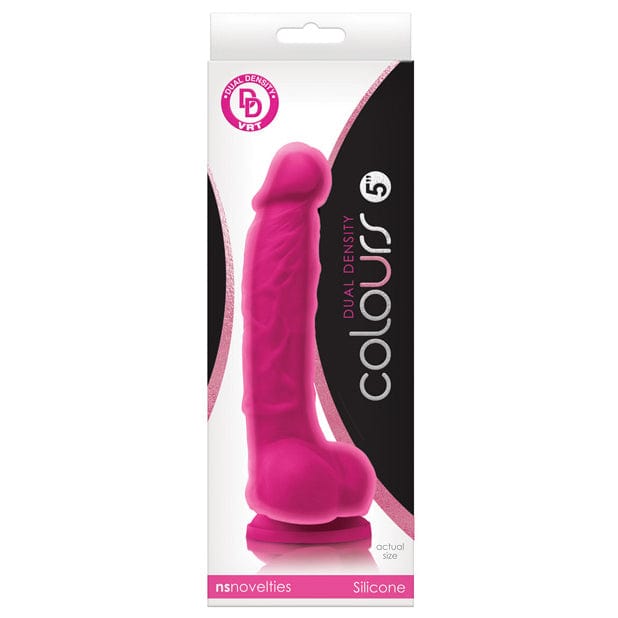 NS Novelties - Colours Dual Density Silicone Realistic Dildo with Balls CherryAffairs