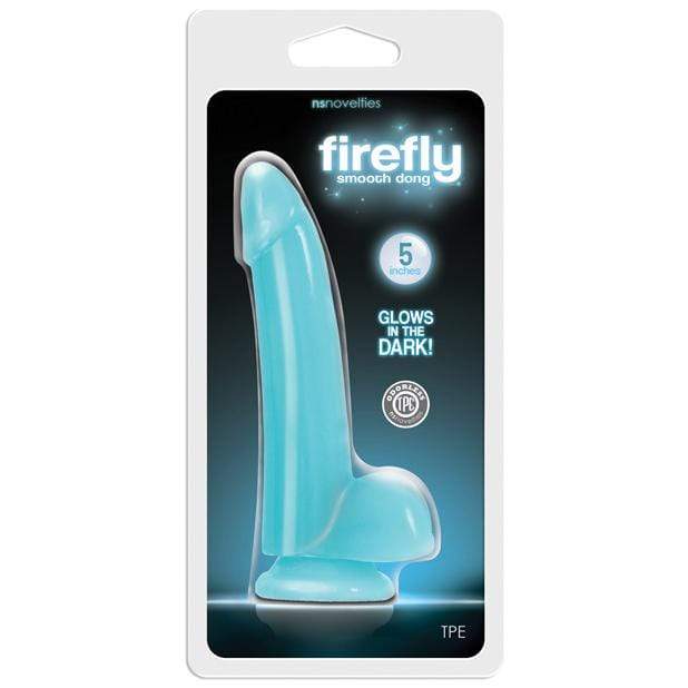 NS Novelties - Firefly Glow In The Dark Smooth Glowing Dildo with Balls    Realistic Dildo with suction cup (Non Vibration)