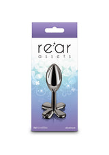 NS Novelties - Rear Assets Clover Aluminium Anal Plug (Gunmetal) NS1174 CherryAffairs