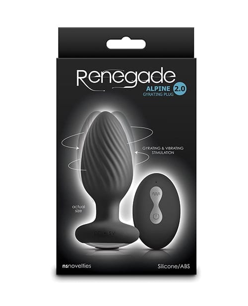 NS Novelties - Renegade Alpine 2.0 Remote-Control Gyrating Anal Plug (Black) NS1189 CherryAffairs