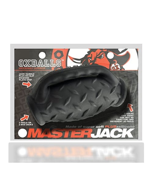 Oxballs - MasterJack Double-Penetration Masturbator (Black) OX1070 CherryAffairs