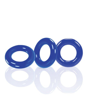 Oxballs - Willy Silicone Cock Ring Set of 3 (Blue) OX1072 CherryAffairs