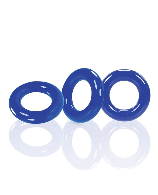 Oxballs - Willy Silicone Cock Ring Set of 3 (Blue)