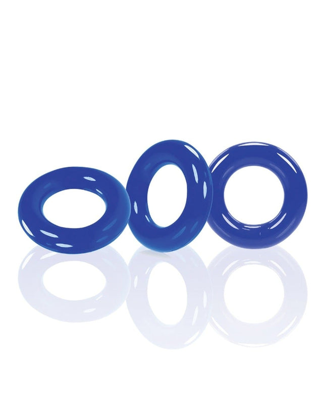 Oxballs - Willy Silicone Cock Ring Set of 3 (Blue) OX1072 CherryAffairs
