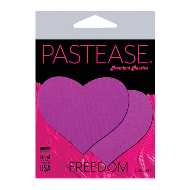 Pastease - Basic Heart Black Light Reactive Pasties Nipple Covers CherryAffairs