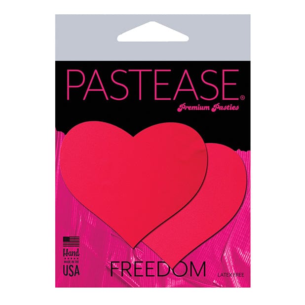 Pastease - Basic Heart Black Light Reactive Pasties Nipple Covers CherryAffairs